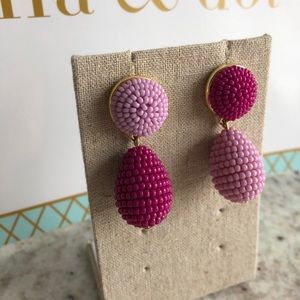 Stella & Dot Beaded Drop Earrings